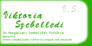 viktoria szebelledi business card